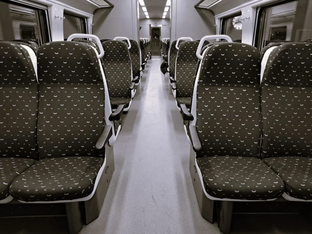 train interior seats