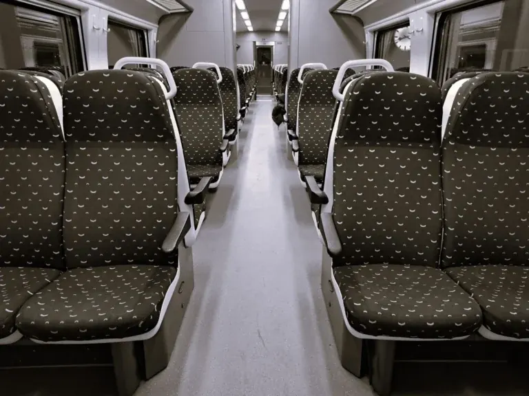 train interior seats
